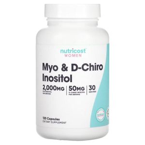 Nutricost Women Myo & D Chiro Inositol 40:1 | 120 Capsules | 30 Servings  Exp. 08/27