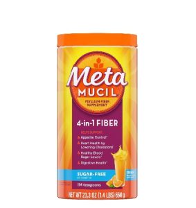Metamucil Psyllium Fibre Supplement 4-In-1 Fibre | Sugar Free | 1.4Lbs (660g) | Exp. 08/2027