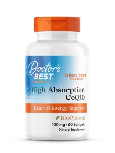 Doctor's Best High Absorption Coq10 100mg With Bioperine | 60 Softgels | Exp. 06/2028
