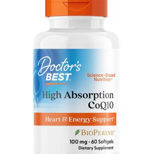 Doctor's Best High Absorption Coq10 100mg With Bioperine | 60 Softgels | Exp. 06/2028