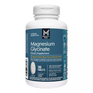 Member's Mark Magnesium Glycinate 200mg With L-Theanine 200mg | 180 Tablets | Exp. 11/2026