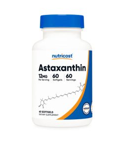 Nutricost Astaxanthin 12mg | 60 Softgels | Exp. 03/2028