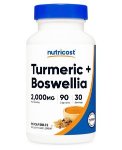 Nutricost Turmeric+Boswellia 2000mg | 90 Capsules | Exp. 04/2028