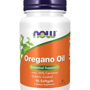 Now Oregano Oil With 55% Carvacrol | 90 Capsules | Exp. 08/2028