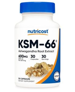 Nutricost KSM-66 Ashwagandha Root Extract 600mg | 30 Capsules | 09/2028