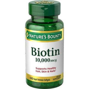 Nature's Bounty Biotin 10,000mcg | 120 Softgels | 10/2027