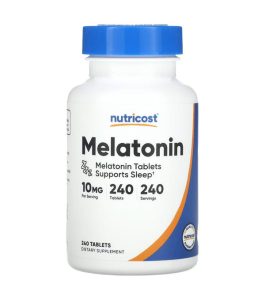 Nutricost Melatonin 10mg | 240 Capsules | Exp. 07/2028