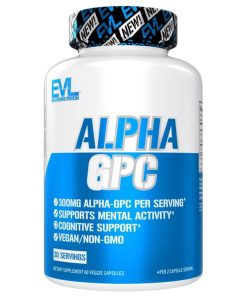EVLution Nutrition Alpha GPC 600mg | 60 Capsules | 08/2027