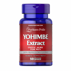 Puritans Pride Yohimbe Extract 250mg | 50 Capsules | Exp. 08/2027