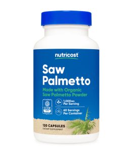 Nutricost Saw Palmetto 1000mg | 120 Capsules | Exp. 07/2027