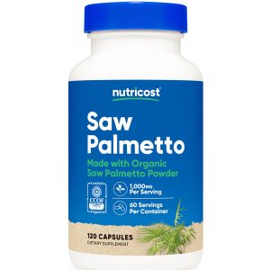 Nutricost Saw Palmetto 1000mg | 120 Capsules | Exp. 07/2027