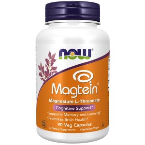 Now Magtein Magnesium L Threonate | Cognitive Support | 90 Veg Capsules | 05/2028