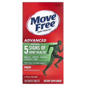 Move Free Advanced With MSM + Glucosamine | 120 Tablets | Exp. 04/2028