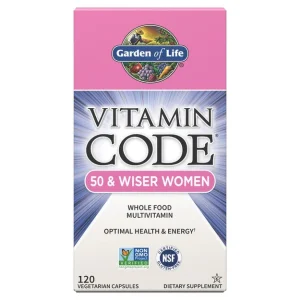 Garden of Life Vitamin Code Women's 50 & Wiser | 120 Capsules | Exp. 12/2026