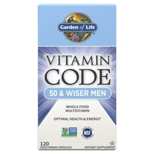 Garden of Life Vitamin Code Men's 50 & Wiser | 120 Capsules | 09/2027