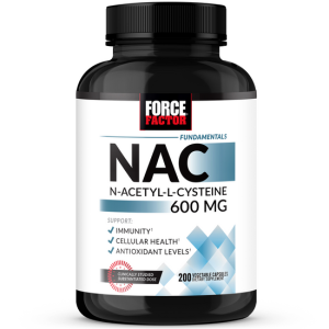 Force Factor N Acetyl Cysteine NAC 600mg | 200 Capsules | Exp. 01/2028