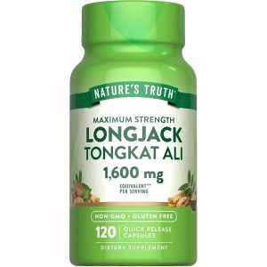 Nature's Truth Maximum Strength Longjack Tongkat Ali 1600mg | 120 Capsules | Exp. 10/2027