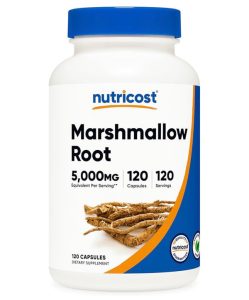 Nutricost Marshmallow Root 5000mg | 120 Capsules | Exp. 03/2029