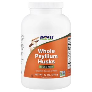 Now While Psyllium Husk Soluble Fiber 340g | 34 Servings | Exp. 04/2028