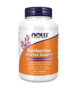 Now Berberine 400mg With MCT Oil | 90 Softgels | Exp. 09/2027